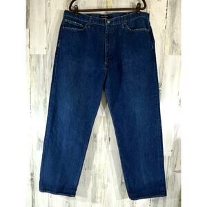 Ralph Lauren Polo Jeans Mens Size 42x32 (41x31.5) Hayden Dark Wash Grinding READ